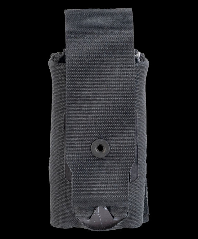 Single Pistol Mag Pouch Tank Track with flap